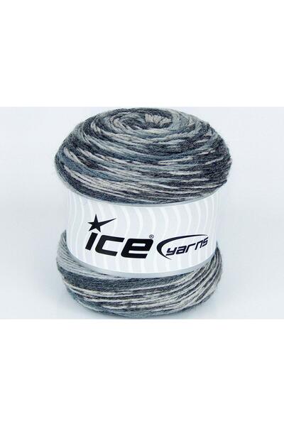 Ice yarns 3x100 جرام. جوارب حريرية من الخيزران، ألوان رمادية من الحرير والخيز...