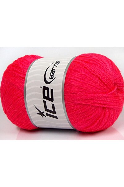 Ice yarns 4x100 جرام. صوف نورسك الفاخر، ألبكا وردي نيون فاخر، ألبكا، شتوي، صوف