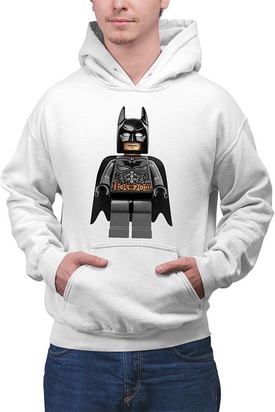 OEM Men's hoodie Batman Minifig Super Heroes Movie