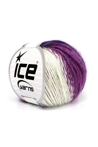 Ice yarns 8x50 جرام. خيوط بانوراما الممتازة من الأكريليك، ألوان أرجوانية شتوي...