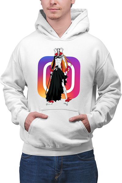 OEM Men's sweatshirt Bleach Instagram Ichigo Kurosaki Rebel
