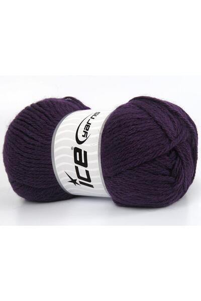 Ice yarns 4x100 جرام. زيردا ألباكا، درالون أرجواني فاخر، ألباكا، شتوي، صوف ممشط