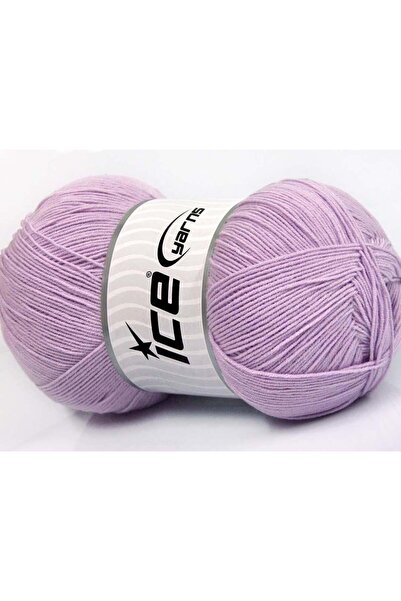 Ice yarns 4x100 جرام. خيوط لورينا سوبرفاين أكريليك، قطن أرجواني فاتح، خيوط صي...