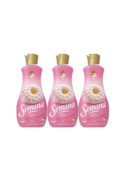 Semana Set 3 X Super Soft Fabric Conditioner 1.3l Care 65 Washes