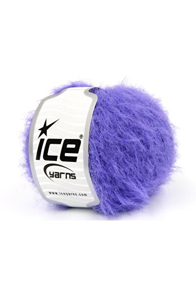 Ice yarns 6×50 جرام. فرو ميرينو فاخر بلون اللافندر، صوف ميرينو، شتوي، صوف