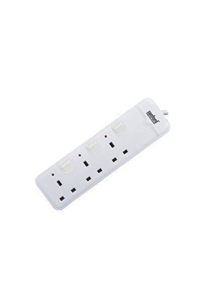 Sanford Sanford SF10118ES 3-Outlet Power Strip with Independent Switches and 3-Meter Cord - 250V