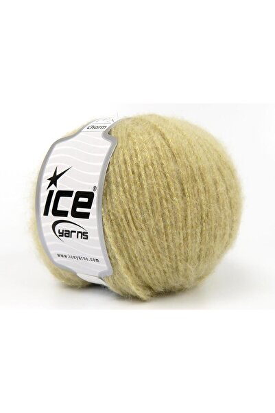 Ice yarns 6×50 جرام. خيوط تيفتيك، لمعان معدني، أكريليك بيج داكن لامع، فاخر، ش...