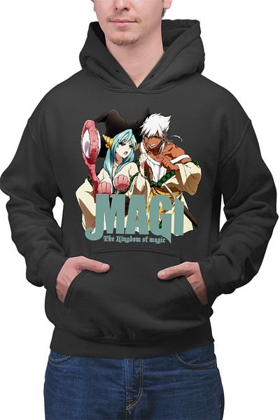 OEM Men's Hoodie Magi The Labyrinth of Magic Cartoon Sharrkan Yamraiha