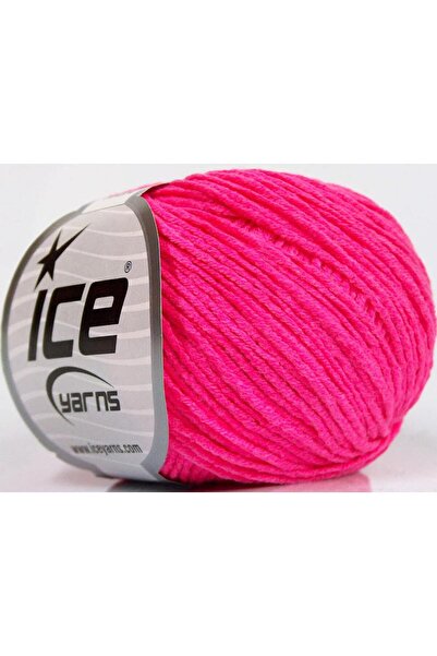 Ice yarns 8x50 جرام. خيوط قطنية من ألارا، خيوط أكريليك وردية نيون صيفية، قطن