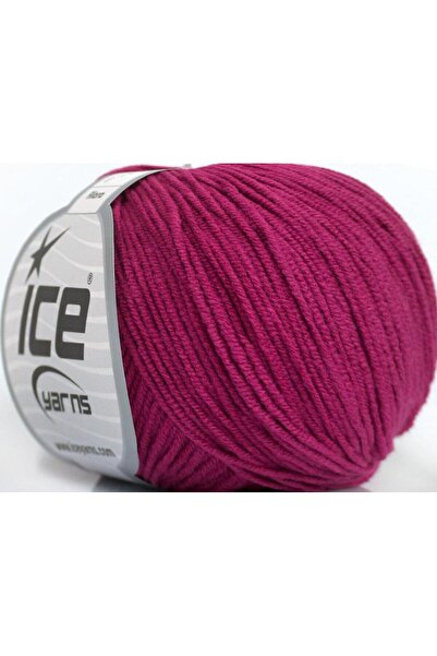Ice yarns 8x50 جرام. خيوط صيفية من القطن والأكريليك باللون الفوشيا الداكن، قطن