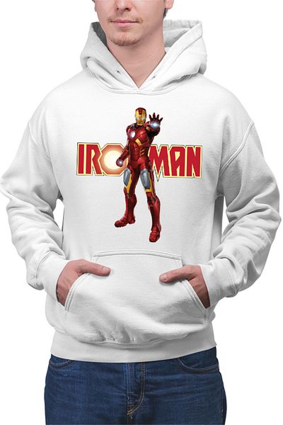 OEM Men's Hoodie Ironman Logo Suit Accident American Comic Books