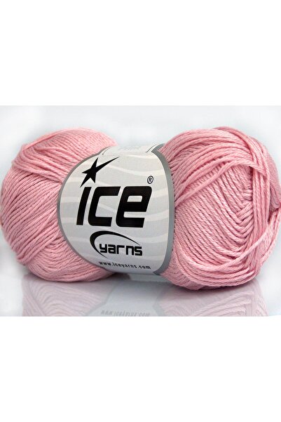 Ice yarns 6×50 جرام. خيوط قطنية صيفية وردية اللون من CECILIA COTTON، قطن ميرس...