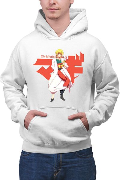 OEM Men's Hoodie Magi The Labyrinth of Magic Alibaba Orange Character Pose