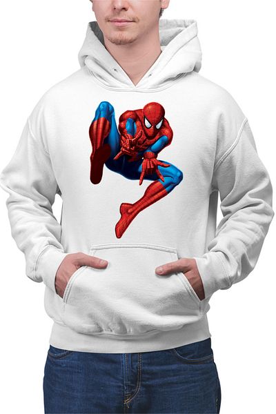 OEM Men's Hoodie Spiderman Web Push Supervillains Alien Bite Hero
