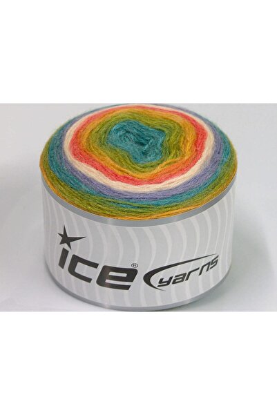 Ice yarns 2 × 150 جرام. خيوط الكيك موهير، صوف، أكريليك فاخر باللون الأخضر، ال...