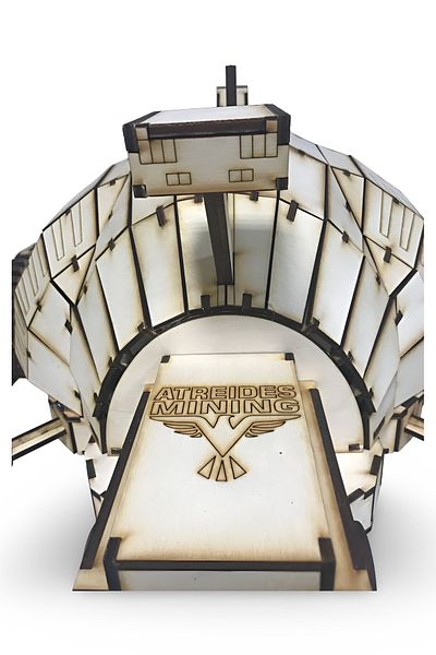 ALGWOOD Dune Spice Harvester Wooden Model – 1436 Pieces Giant 3D Puzzle Model - Collectible and Decorative