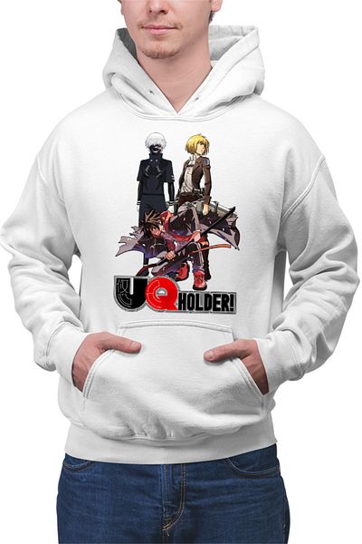 OEM Men's Hoodie UQ Holder Touta Demon Samurai Sword Soul Anime Otaku