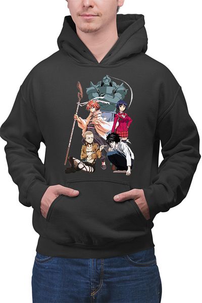 OEM Men's hoodie UQ Holder Negi Orte Connie Attack on Titan Death Note
