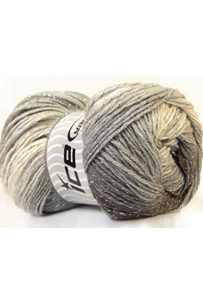 Ice yarns مجموعة من 4 × 100 جرام من خيوط Ice Yarns MAGIC GLITZ باللون الأسود ...