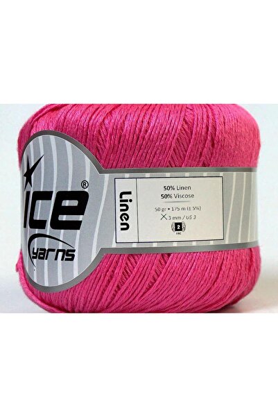 Ice yarns 6×50 جرام. قماش الكتان، فيسكوز الكتان، فيسكوز الوردي، خيوط صيفية، كتان