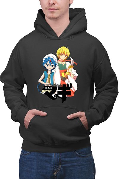 OEM Men's hoodie Magi The Labyrinth of Magic Aladin Alibaba Flute Sword
