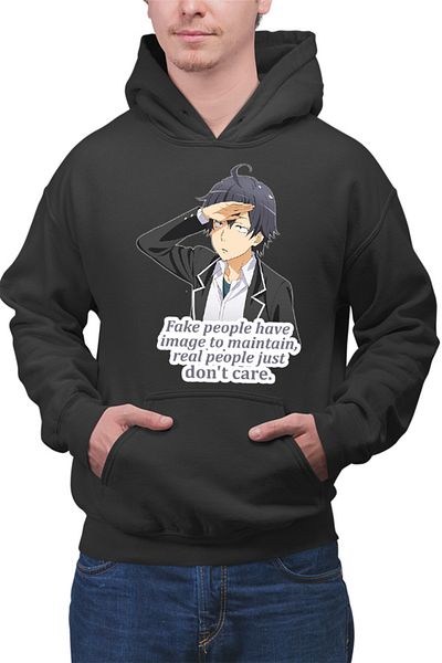 OEM Hanorac barbati OreGairu Hikigaya Hachiman Fake Otaku