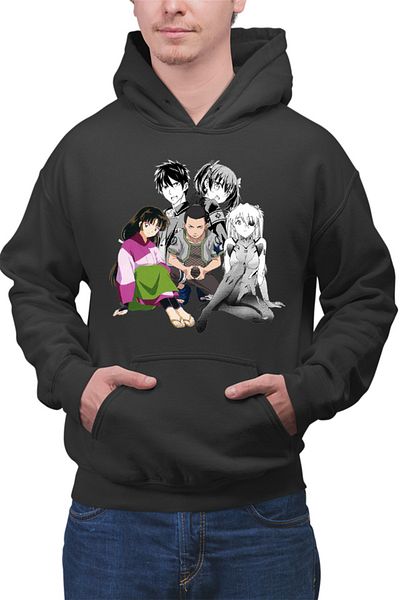 OEM Men's Hoodie Boarding School Juliet Romeo Naruto Evangelion