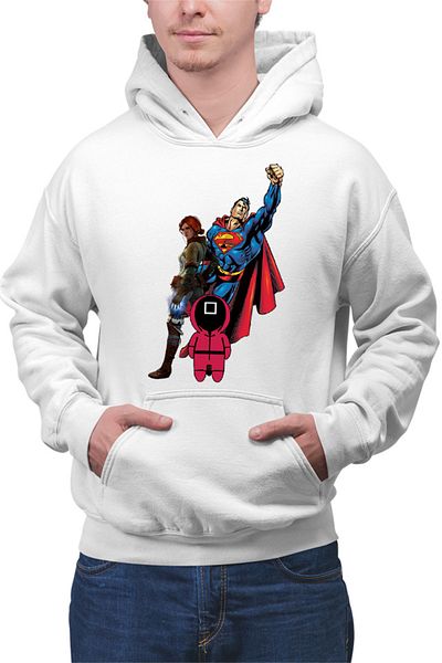 OEM Men's Hoodie Squid Game Superman Witcher Triss Superpowers