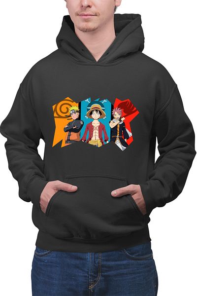 OEM Hanorac barbati Fairy Tail Naruto One Piece Best Guild Anime