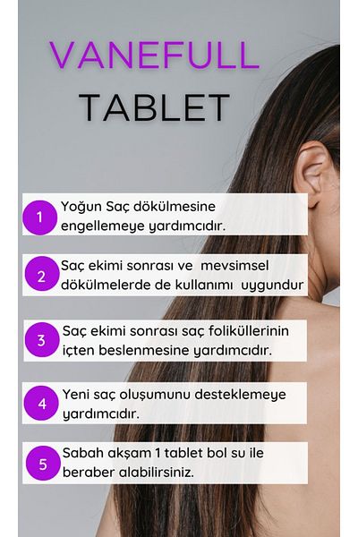 My Honey B Vanefull Hair and Nail Vitamin 60 Tablets - Biotin, Ponytail, Saw Palmetto, Zinc