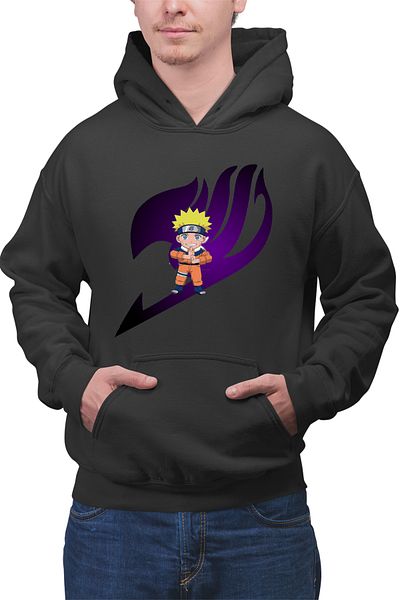 OEM Men's Hoodie Fairy Tail Logo Emblem Naruto Chibi