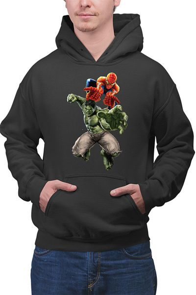 OEM Men's Hoodie Hulk Spiderman Incredible MacBook Pro Carol Fist