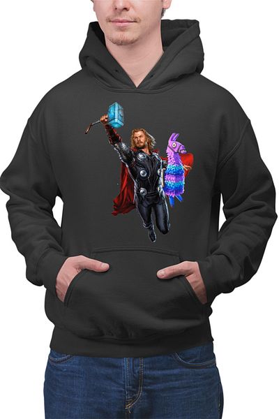 OEM Men's Hoodie Thor Fortnite Goat Colorful Jump Pet Beloved Favorite Animal