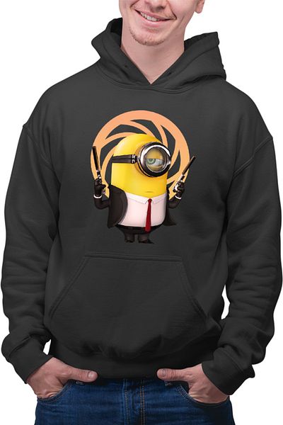OEM Hanorac barbati James Bond Minions Funny Animation