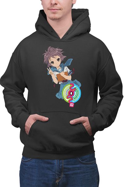 OEM Men's hoodie Haruhi Suzumiya Yuki SOS Manga Comedy Marvel