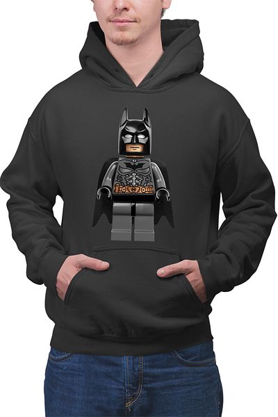OEM Men's hoodie Batman Minifig Super Heroes Movie