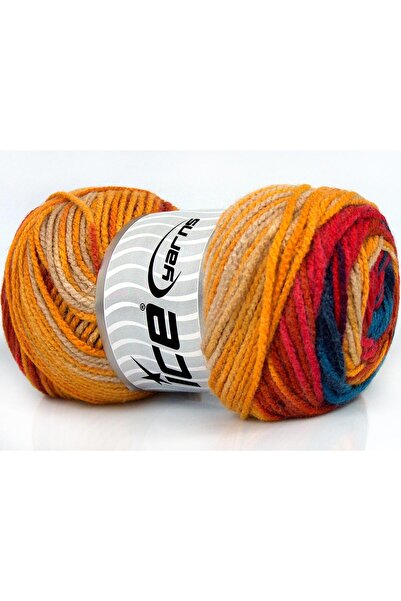 Ice yarns 4X100Gr. Ambiance Premium Acrylic Rainbow Winter, Baby, Tie-Dye Pat...