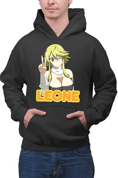 OEM Men's Hoodie Akame ga Kill Leone Peace Friendly Otaku Anime Meme