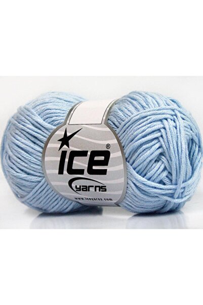 Ice yarns 8x50 جرام. خيوط صيفية للأطفال من القطن والأكريليك باللون الأزرق الف...