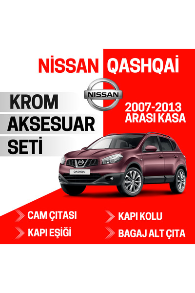 AZ- Nissan Qashqai - Avantajlı Krom Set 2007-2013 Arası -4Ürün- Paslanmaz Çelik