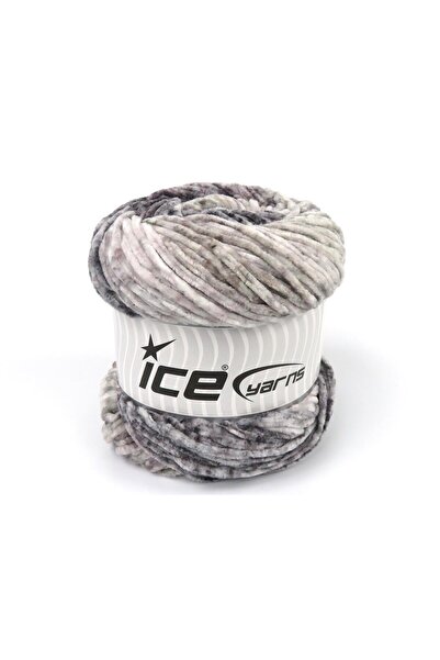 Ice yarns (2 قطعة 150 جرام) شينيل سبلاش مايكرو فايبر 2 عبوة رمادي