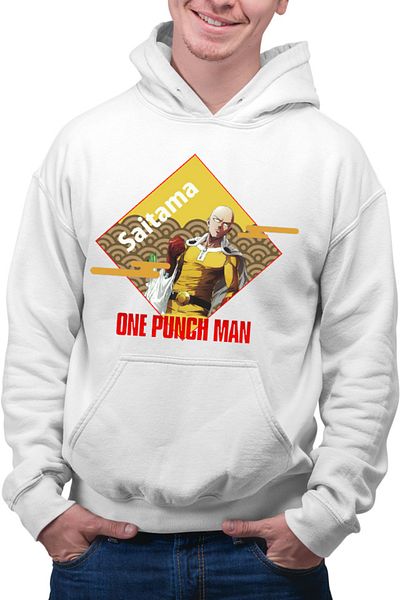 OEM Men's Hoodie One-Punch Man Super Hero Powers Psychotic
