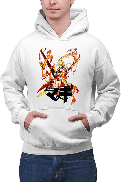 OEM Men's hoodie Magi The Labyrinth of Magic Alibaba Fire Sword