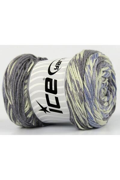 Ice yarns مجموعة من 4 × 100 جرام من خيوط الجاكار القطنية (60% قطن) باللون الك...