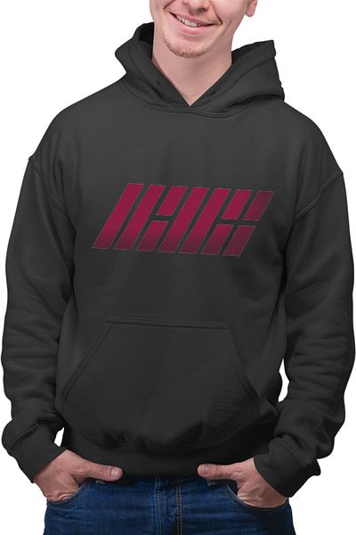 OEM Men's Hoodie iKon Logo Korea Flah 7 Members G Entertainment