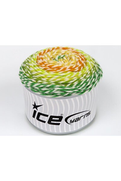 Ice yarns مجموعة من خيوط الجليد 2 × 150 جرام، خيوط CAKES JAZZ، أصفر، أبيض، ذه...