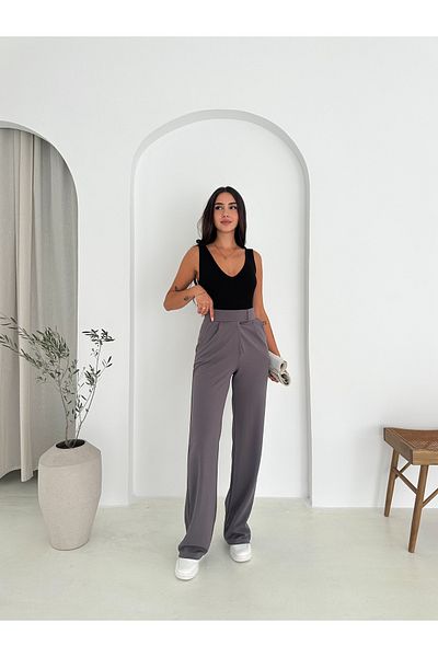 Dumy Lycra Velcro Closure Palazzo Pants