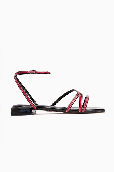 Limoya Γυναικεία σανδάλια Nasima Red Ankle Strap