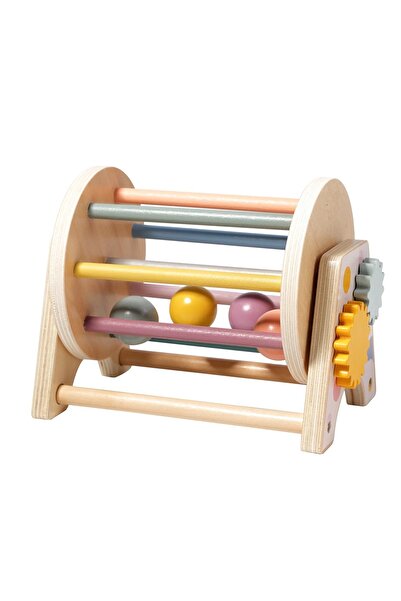 Picodino Jucărie Din Lemn 3 În 1 – Tambur Rulant Cu Forme
