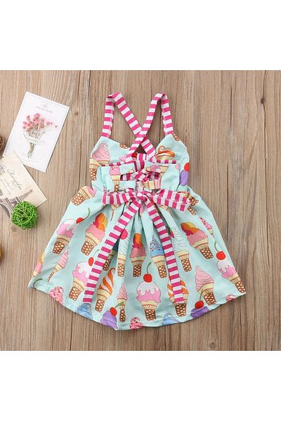 OEM Rochita imprimeu Inghetata, Multicolor, 12-18 luni, 90 cm